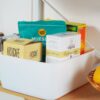plastic storage basket