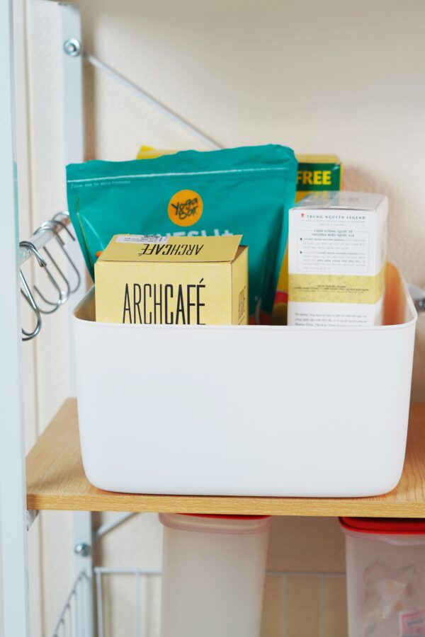 plastic storage basket