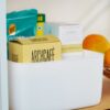 plastic storage basket