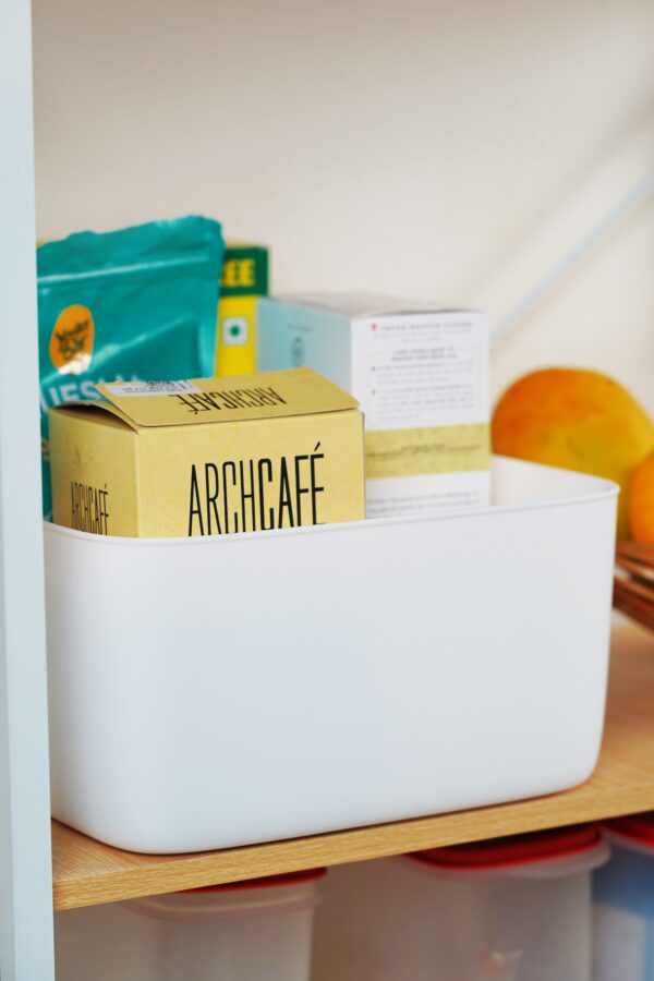 plastic storage basket