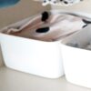 plastic storage basket