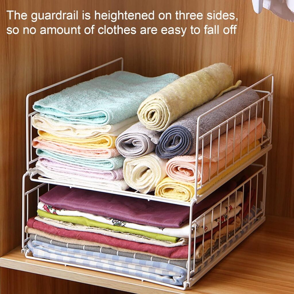 2-Tier Sliding Wardrobe Clothes Organizer – Maximize Space