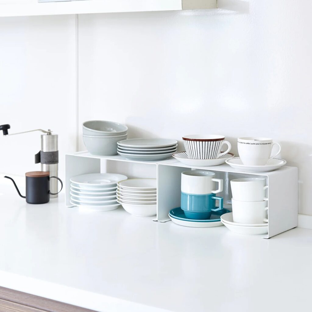 Table Riser Shelf Riser Shelf for Kitchen & Cabinets – Maximize Storage Space!